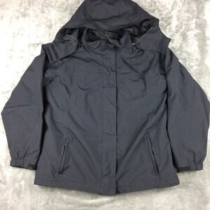 Eddie Bauer Weatheredge Jacket‎ Womens Large Black 3 in 1 Hooded